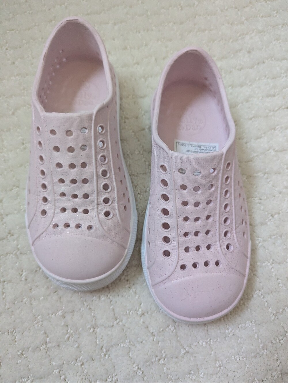 Lily & Dan (Aldi Brand)  Light Pink Slip-On Water Shoes for Kids Size 11/12
